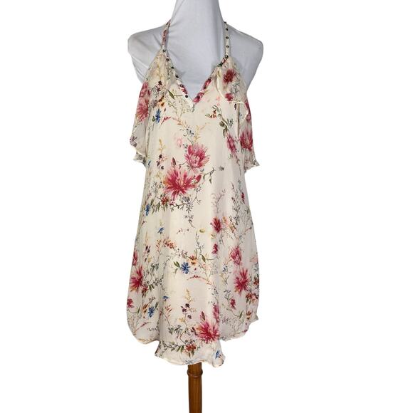 Haute Hippie Narrow Escape Silk Floral Dress 2 - Picture 1 of 9